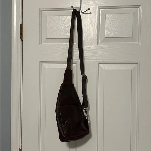 Brown Leather Sling Bag - Like New! - Picture 8 of 8